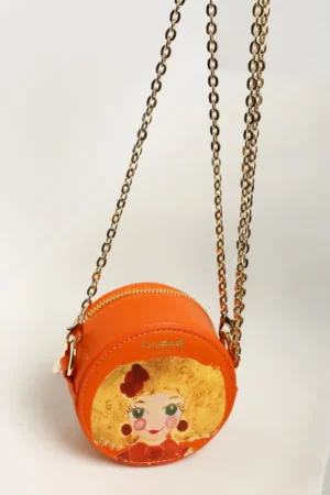 CLASSY SHIELA Red Yellow Round bag